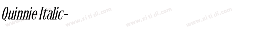 Quinnie Italic字体转换
